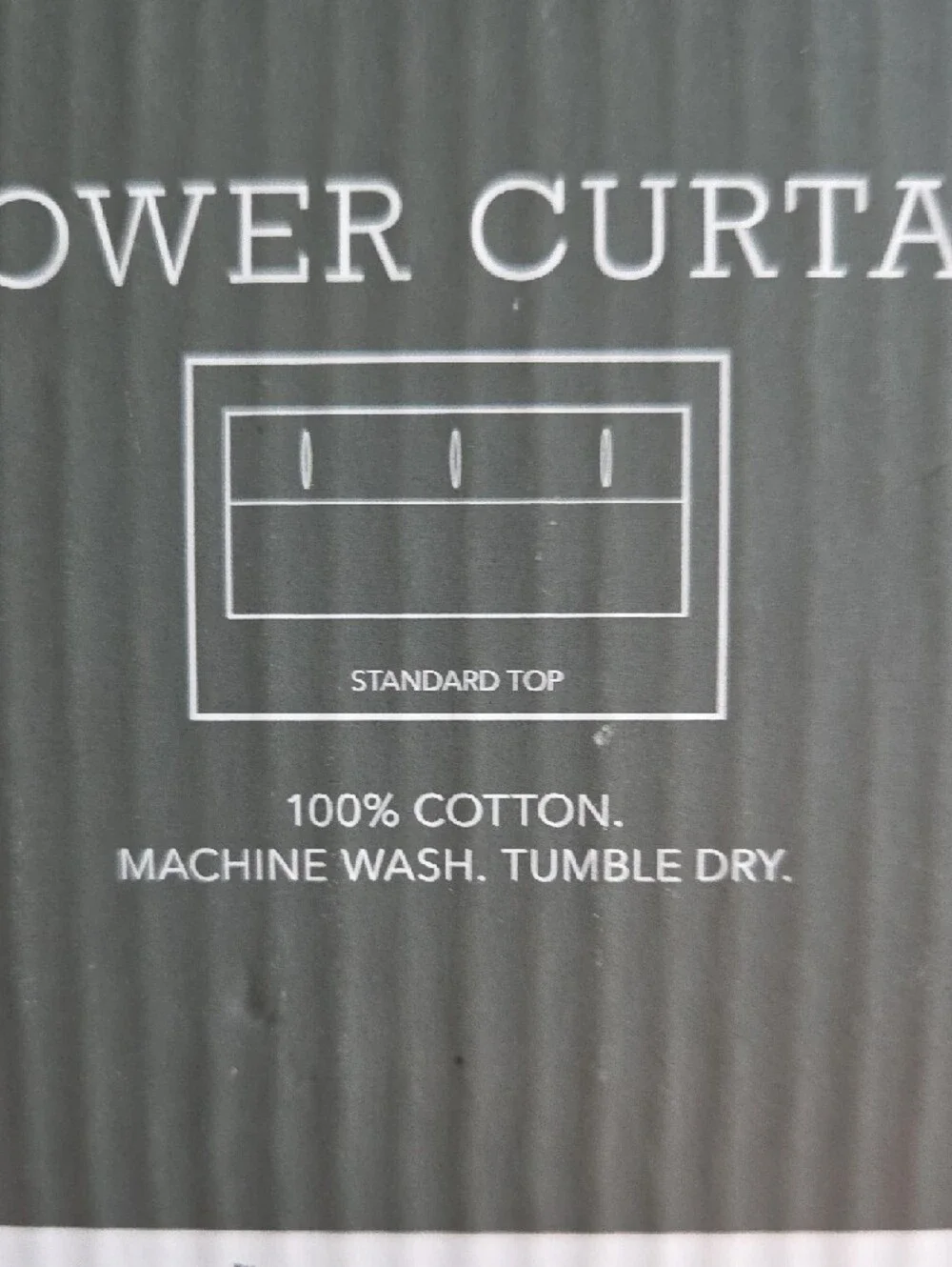 Threshold Charcoal Velvet Blackout Shower Curtain Panel